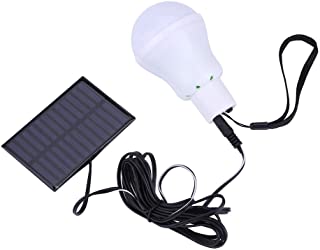 Haofy Bombilla de LED Solar Portátil 12 LED Lámpara de Energía Luces de Emergencia para al Aire Libre Senderismo Cámping [Clase de eficiencia energética A]